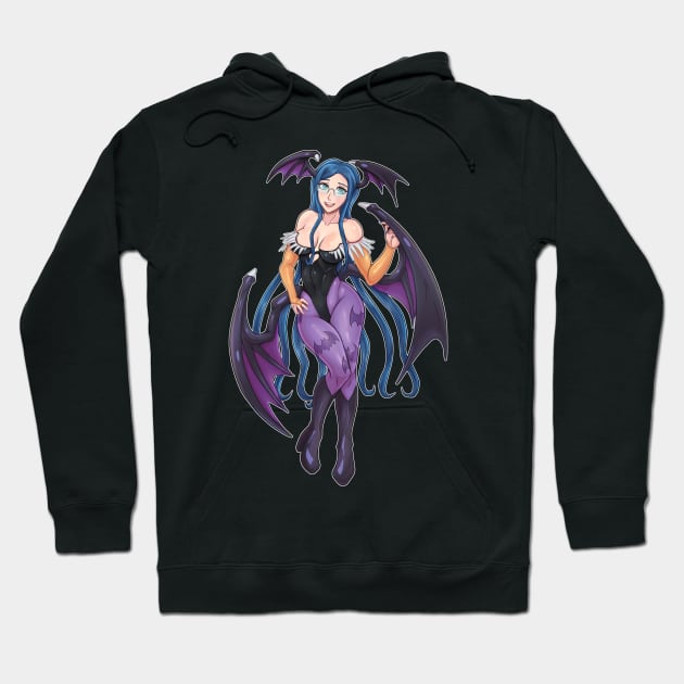 Tsumugi Cosplay Morrigan Hoodie by zeocloud